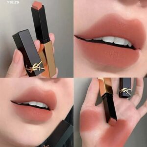 Son Yves Saint Laurent YSL The Slim Couture Matte Lipstick Màu 314 Cinnabar Style – Đỏ Nâu Đất (Bản 2025) - Image 3