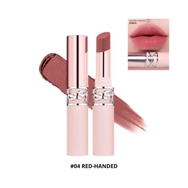 Son + Má Hồng Yves Saint Laurent YSL Lovenude Lip Blusher 04 Red-Handed – Đỏ Hồng Đất Thanh Lịch, Thời Thượng - Image 2
