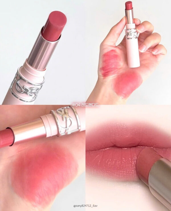 Son + Má Hồng Yves Saint Laurent YSL Lovenude Lip Blusher 04 Red-Handed – Đỏ Hồng Đất Thanh Lịch, Thời Thượng - Image 3
