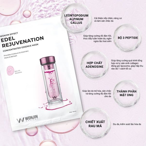 Mặt Nạ Wonjin Effect Concentrated Essence Mask Edel Rejuvenation