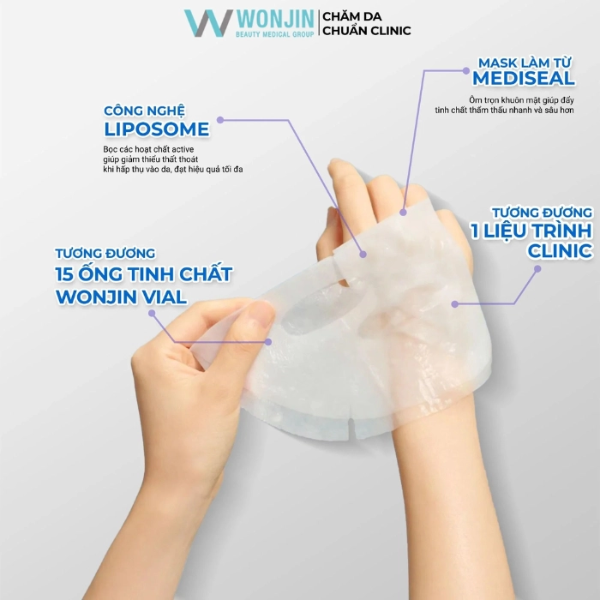 Mặt Nạ Wonjin Effect Concentrated Essence Mask Hydro Rise Hyaluronic