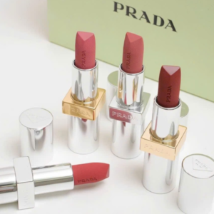 Son Prada Monochrome Hyper Matte Lipstick 077 Arancio - Màu Đỏ Cam Gạch - Image 5