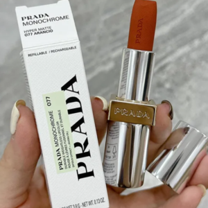 Son Prada Monochrome Hyper Matte Lipstick 077 Arancio - Màu Đỏ Cam Gạch - Image 8