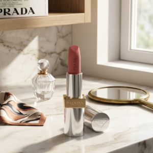 Son Prada Monochrome Hyper Matte Lipstick B02 Quartz - Màu Hồng Đào - Image 7