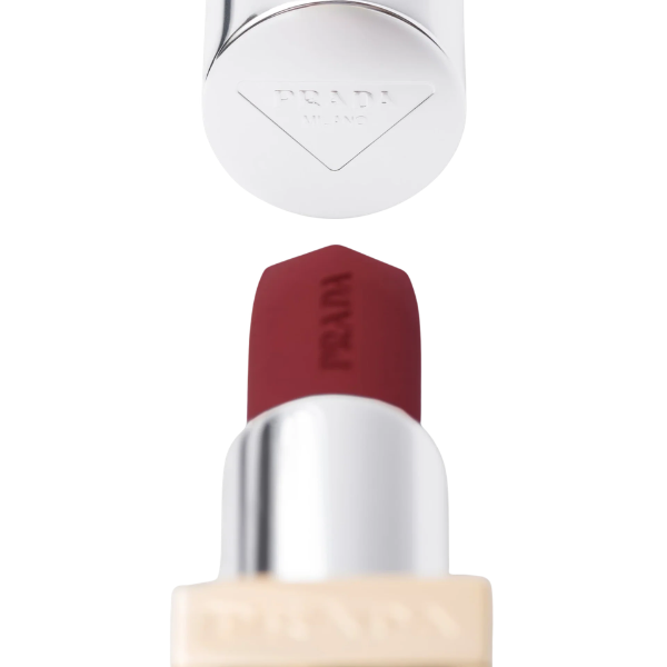 Son Prada Monochrome Hyper Matte Lipstick B15 Uniform - Màu Đỏ Mận Nâu - Image 6