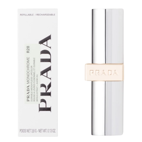 Son Prada Monochrome Hyper Matte Lipstick R28 Fuoco - Màu Đỏ Thuần - Image 7