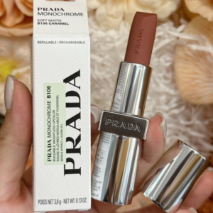 Son Prada Monochrome Soft Matte B106 Caramel - Màu Nâu Đậm - Image 6