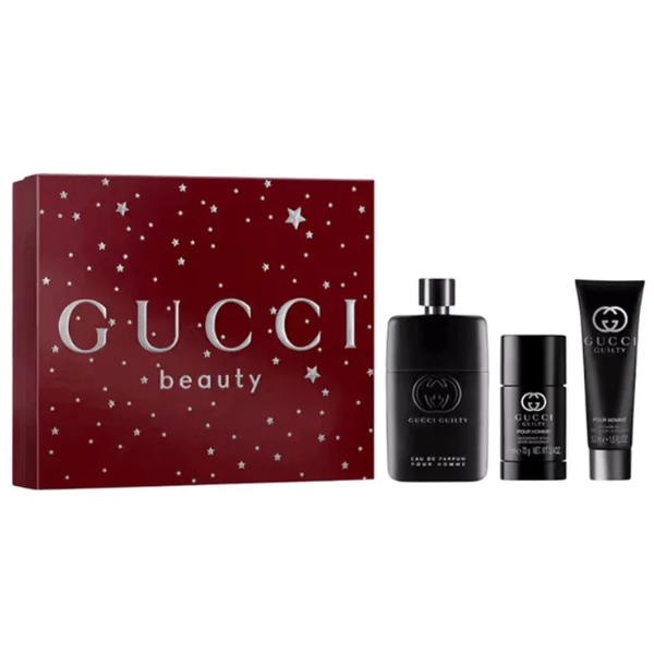 Set Nước Hoa Nam Gucci Guilty Pour Homme Eau de Parfum Spring Gift Set 3 Món Sang Trọng