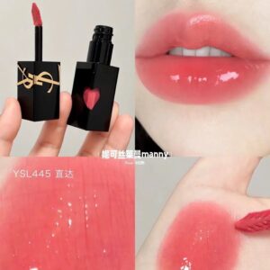 Son Kem Yves Saint Laurent YSL The Inks Vinyl Cream 445 Ring Me Pink – Hồng Đào - Image 3