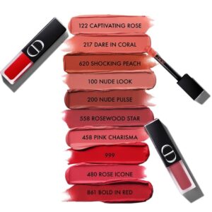 Son Kem DIOR Rouge Dior On Stage Ink 217 Dare In Coral - Hồng Cam San Hô - Image 3