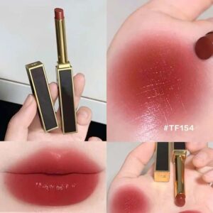 Son Tom Ford Slim Lip Color Shine 154 Burnt Poppy Màu Đỏ Đất - Image 3