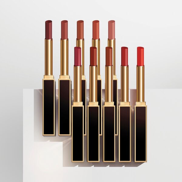 Son Tom Ford Slim Lip Color Shine 155 Atelier Red With Orange Màu Đỏ Cam - Image 3